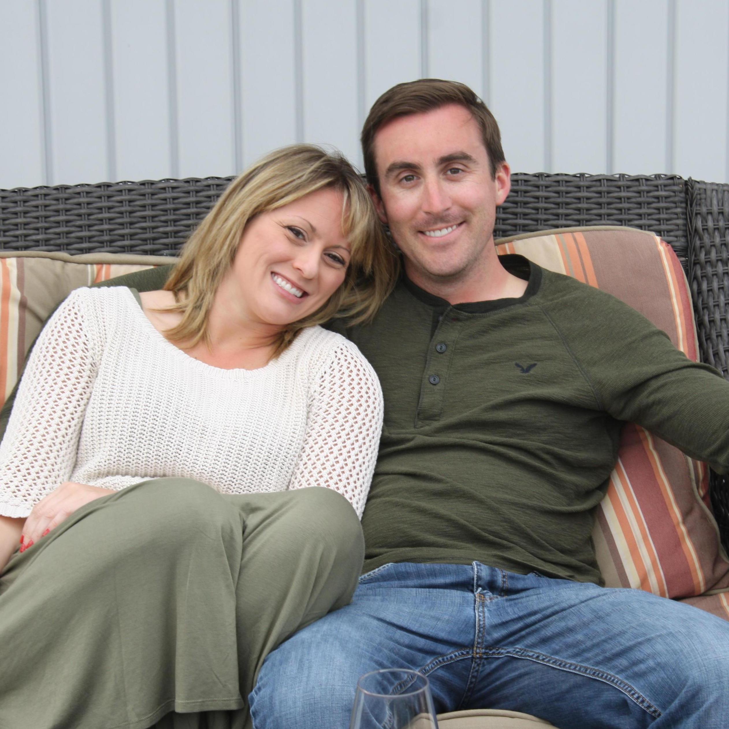 Relaxing by the fire pit