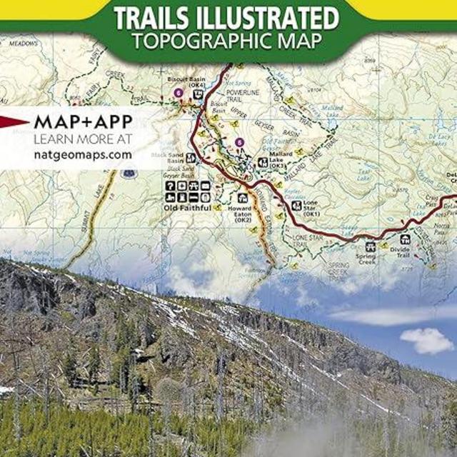 Yellowstone National Park Map (National Geographic Trails Illustrated Map, 201)