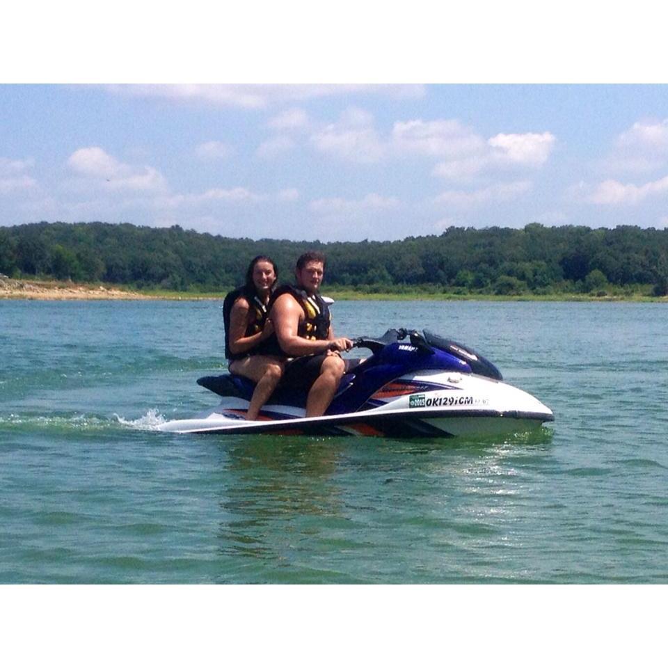 This is one of our favorite things to do; riding jet skis or taking out the boat on the lake!