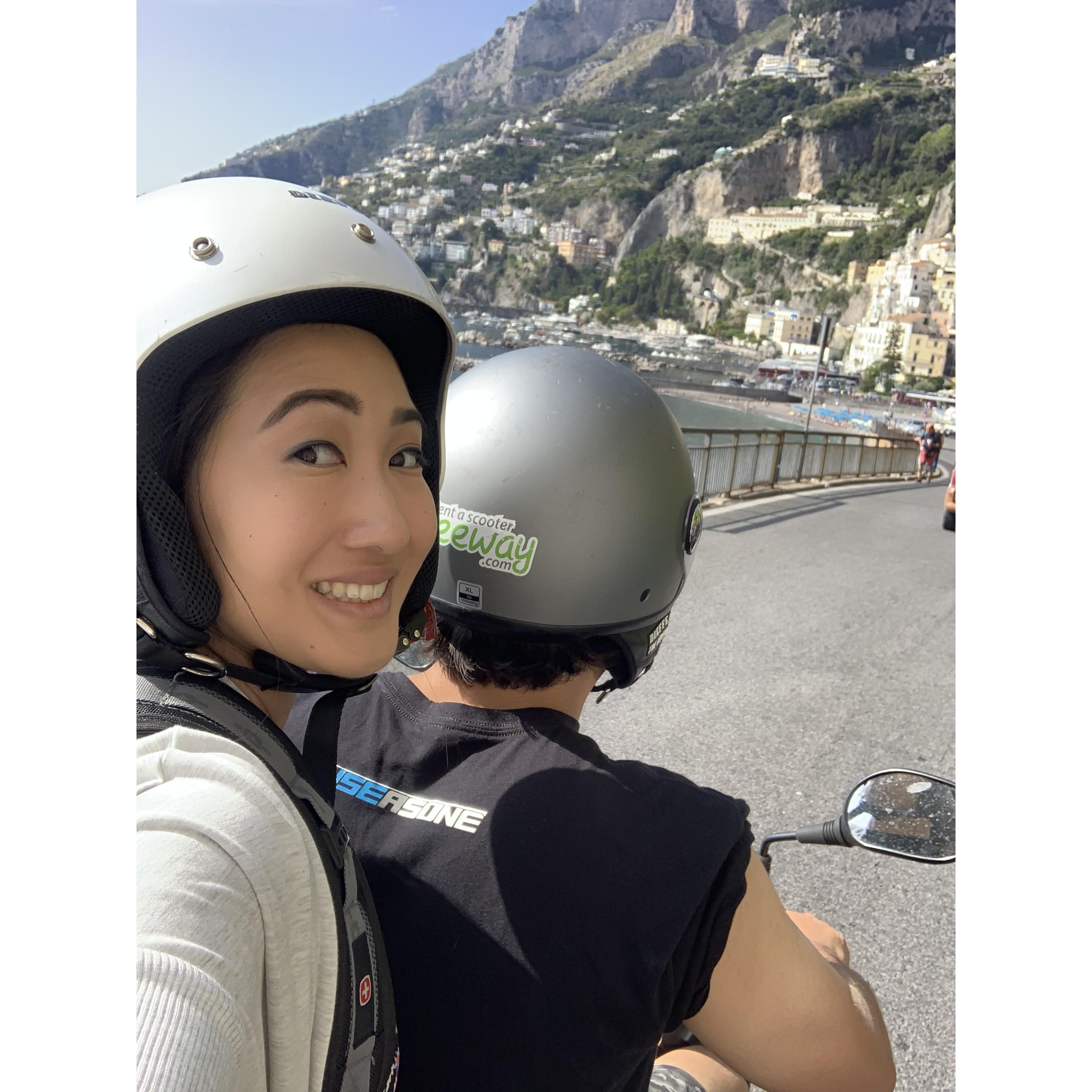 Mopeding around the Amalfi Coast