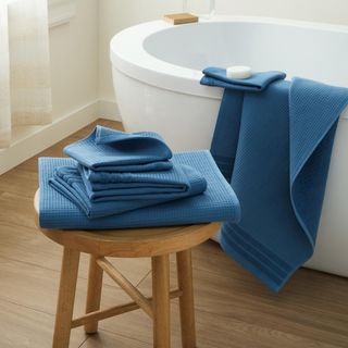 Basics Waffle Woven 6-Piece Terry Bath Towel Set