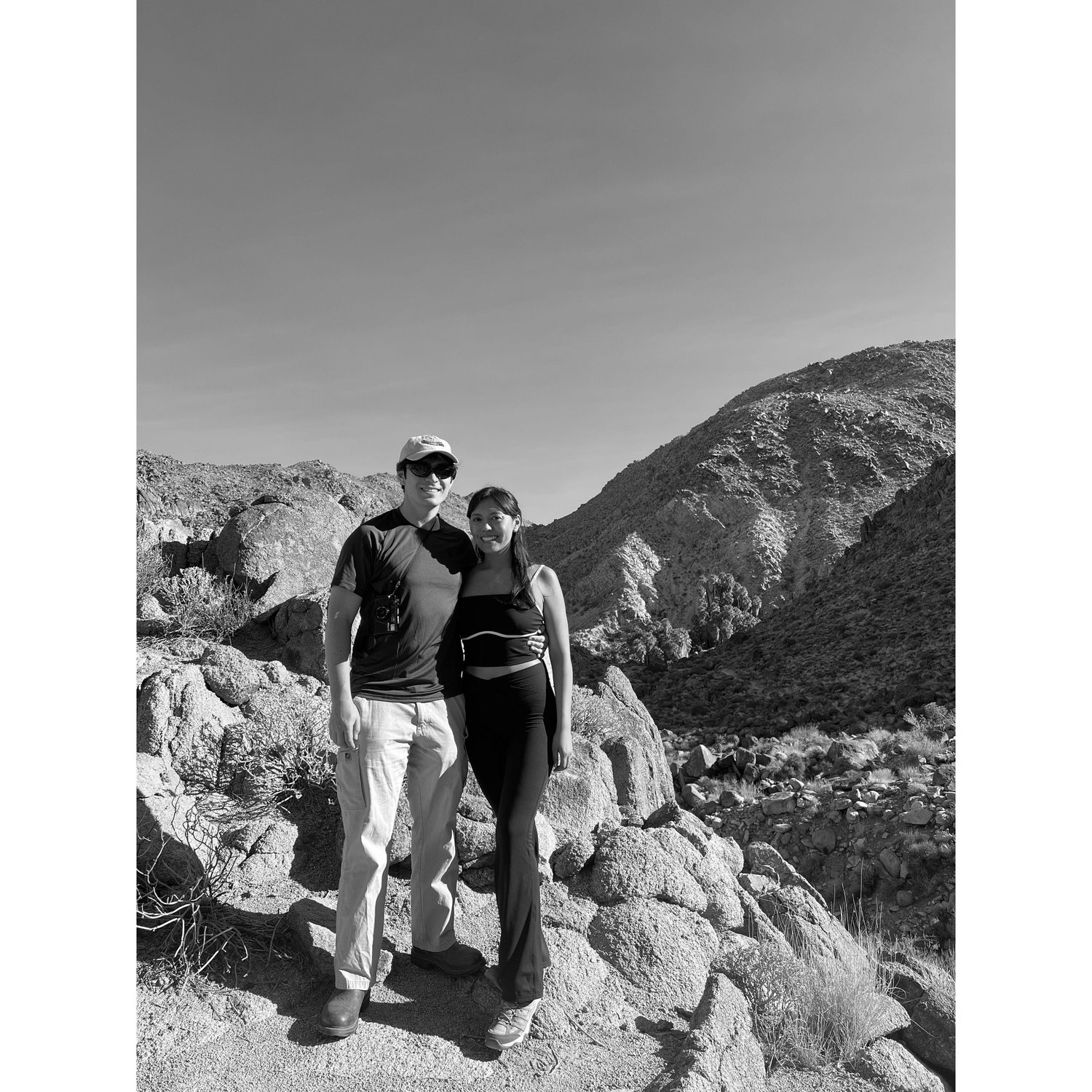 Hiking in one of our favorite places, Joshua Tree