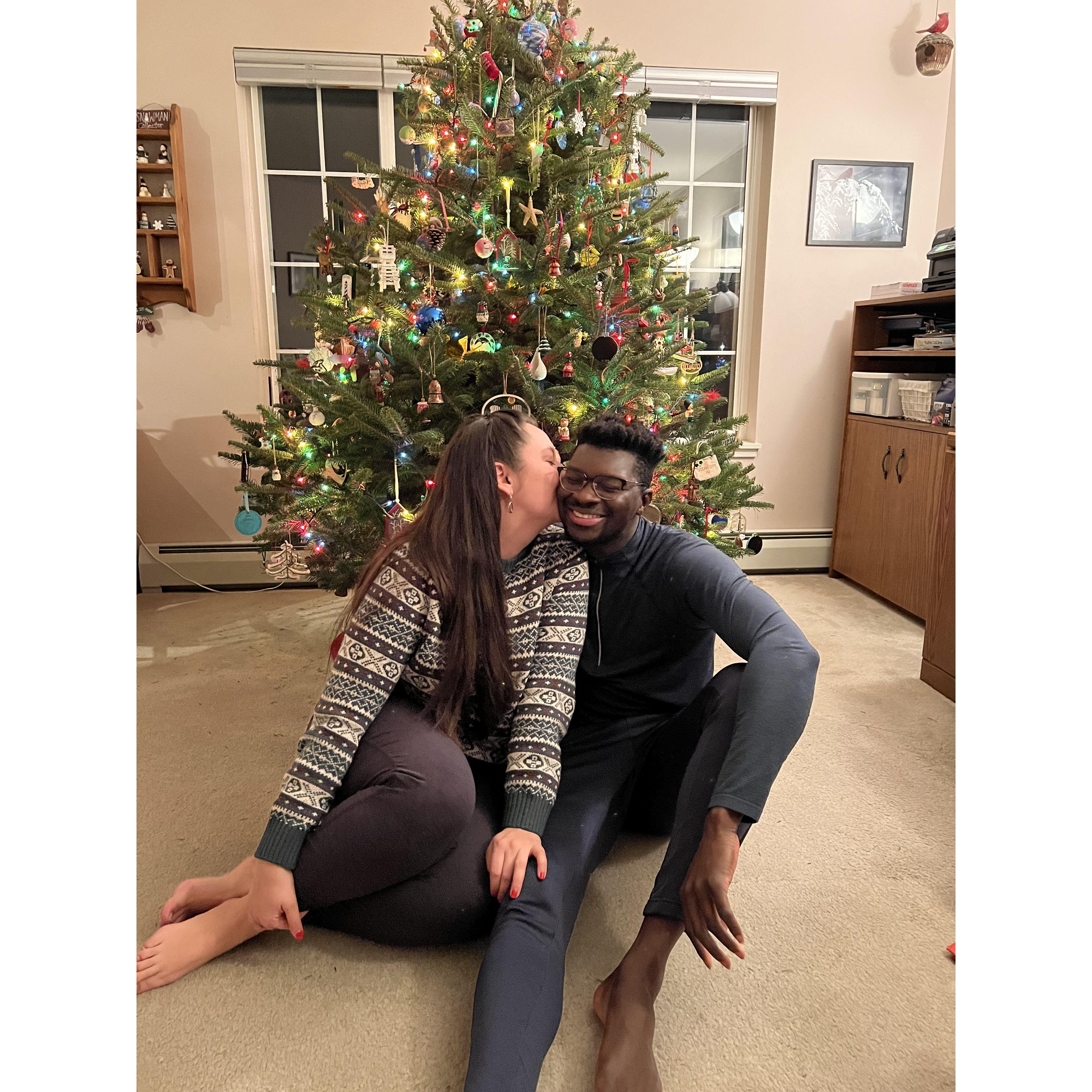 Our first Christmas together.