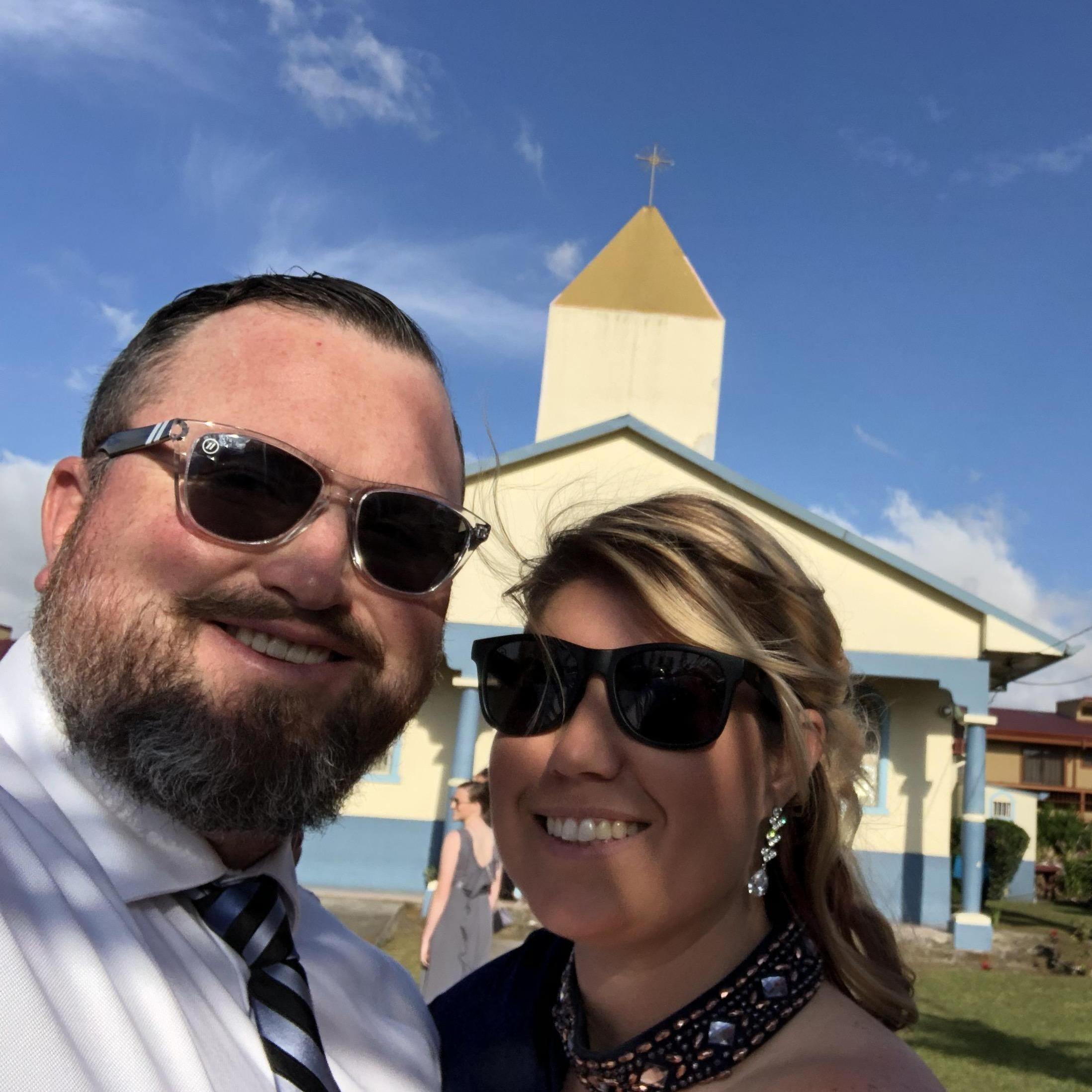 At a friend's wedding in Costa Rica