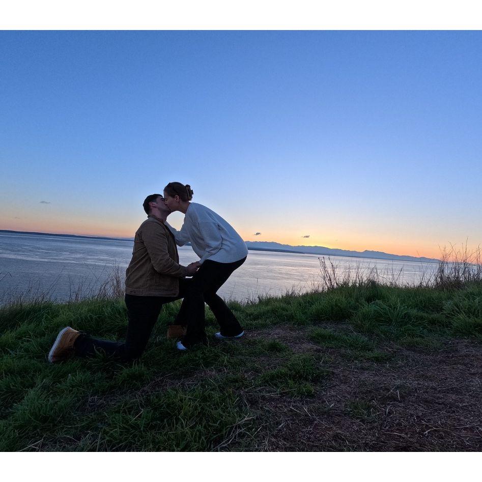 The proposal!! Best day ever! David flew us up to WA and we spent the weekend exploring Deception Pass State Park and Mount Vernon.