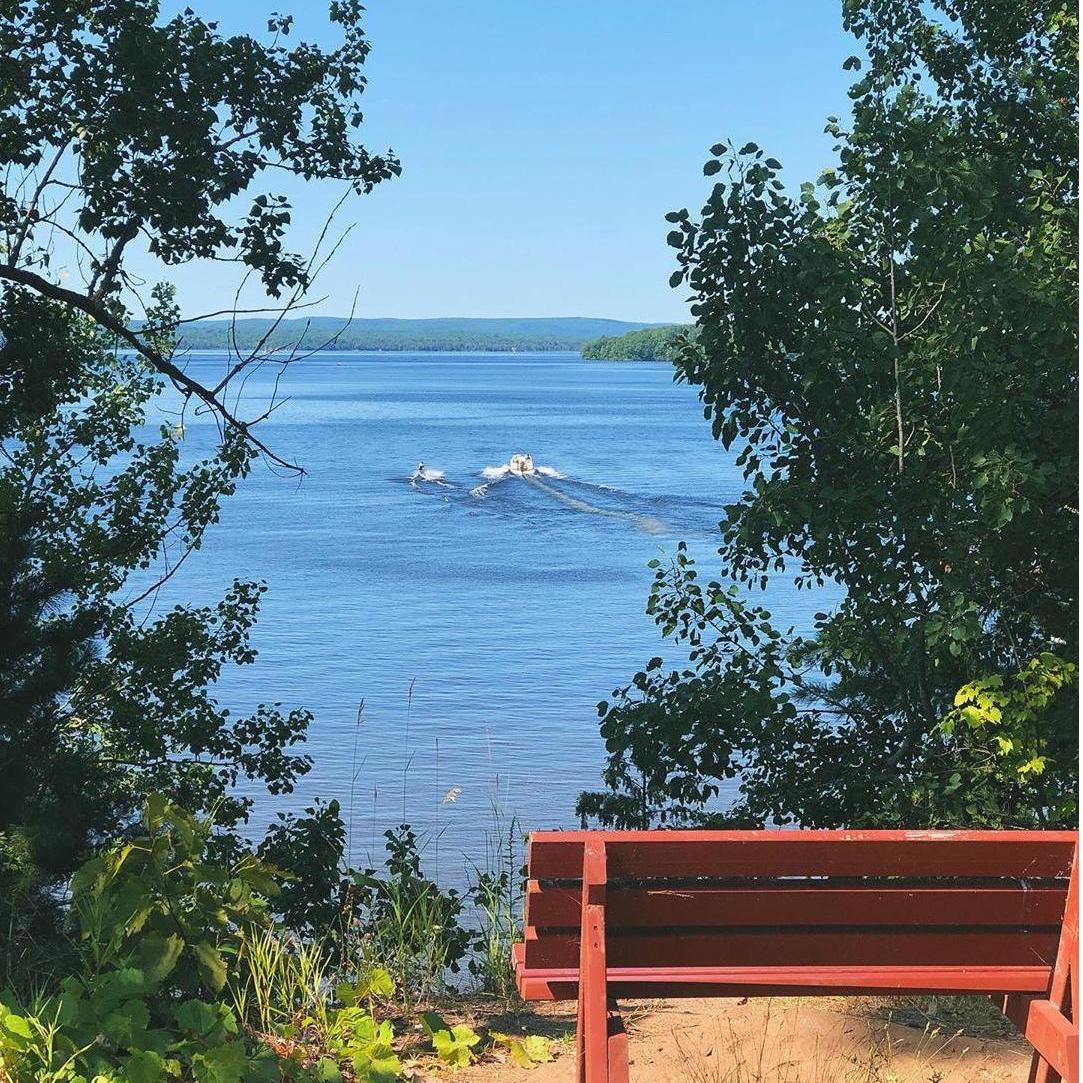 View of the waterfront from the bluff