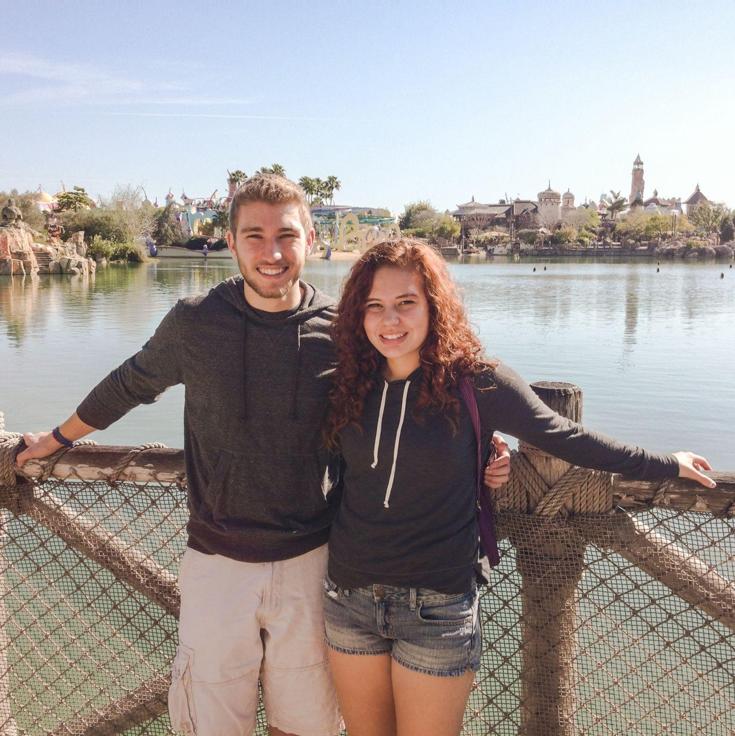 Universal Studios in Florida when Dylan and I were in college