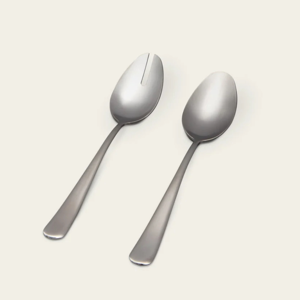 Serving Spoons in Matte Silver | Fable