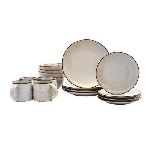 Tabletops Gallery® Geneva 16-Piece Dinnerware Set in Cream