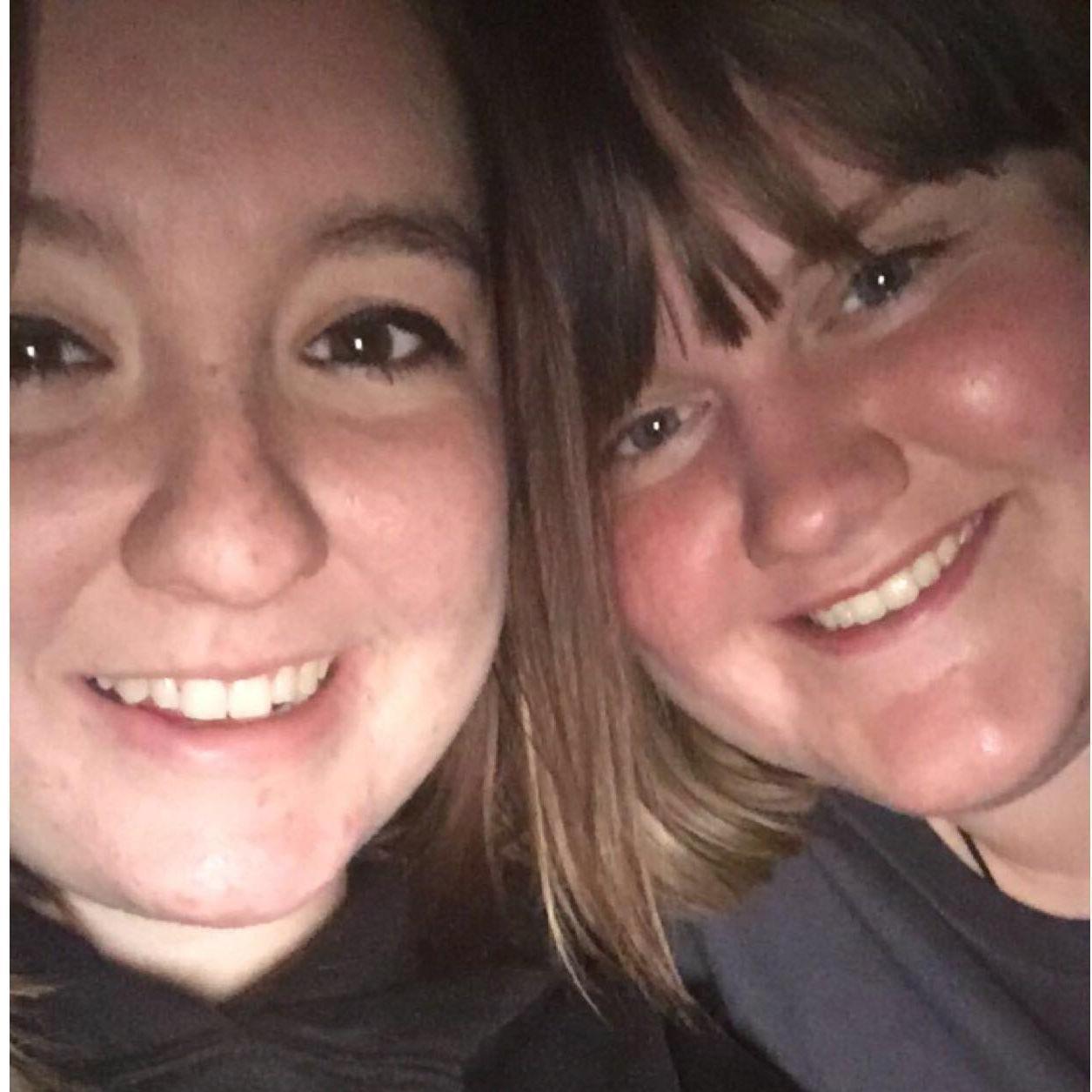 One of our first selfies as a couple!