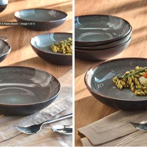 Buy Grey Hampton Set of 4 Pasta Bowls from Next Israel