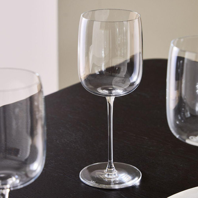 Borough White Wine Glass, 13 oz, Clear, Set of 4