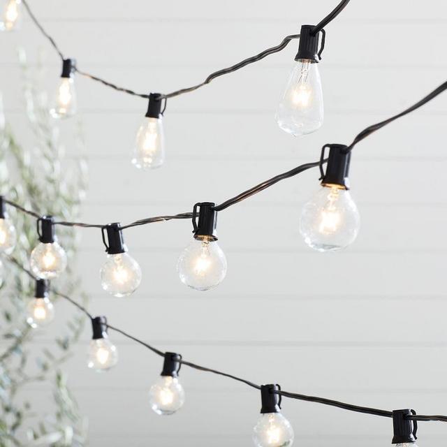 Globe String Light, Black, 50 Ft