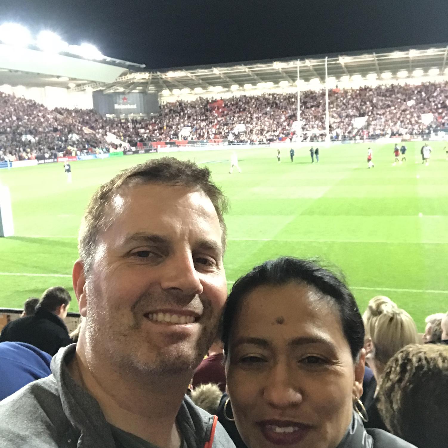 Rugby!  Bath at Bristol, Ashton Gate Stadium- Bristol, England
