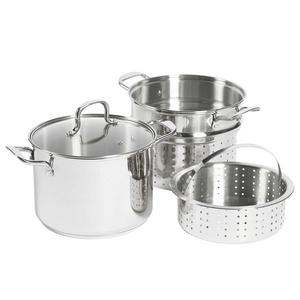 SALT™ 8 qt. Stainless Steel 4-Piece Multi-Cooker