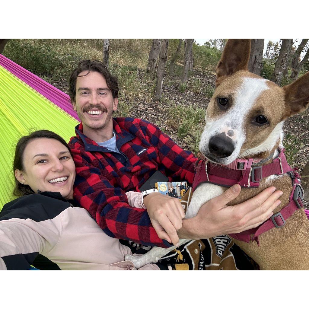 Hammocking with lil Juno