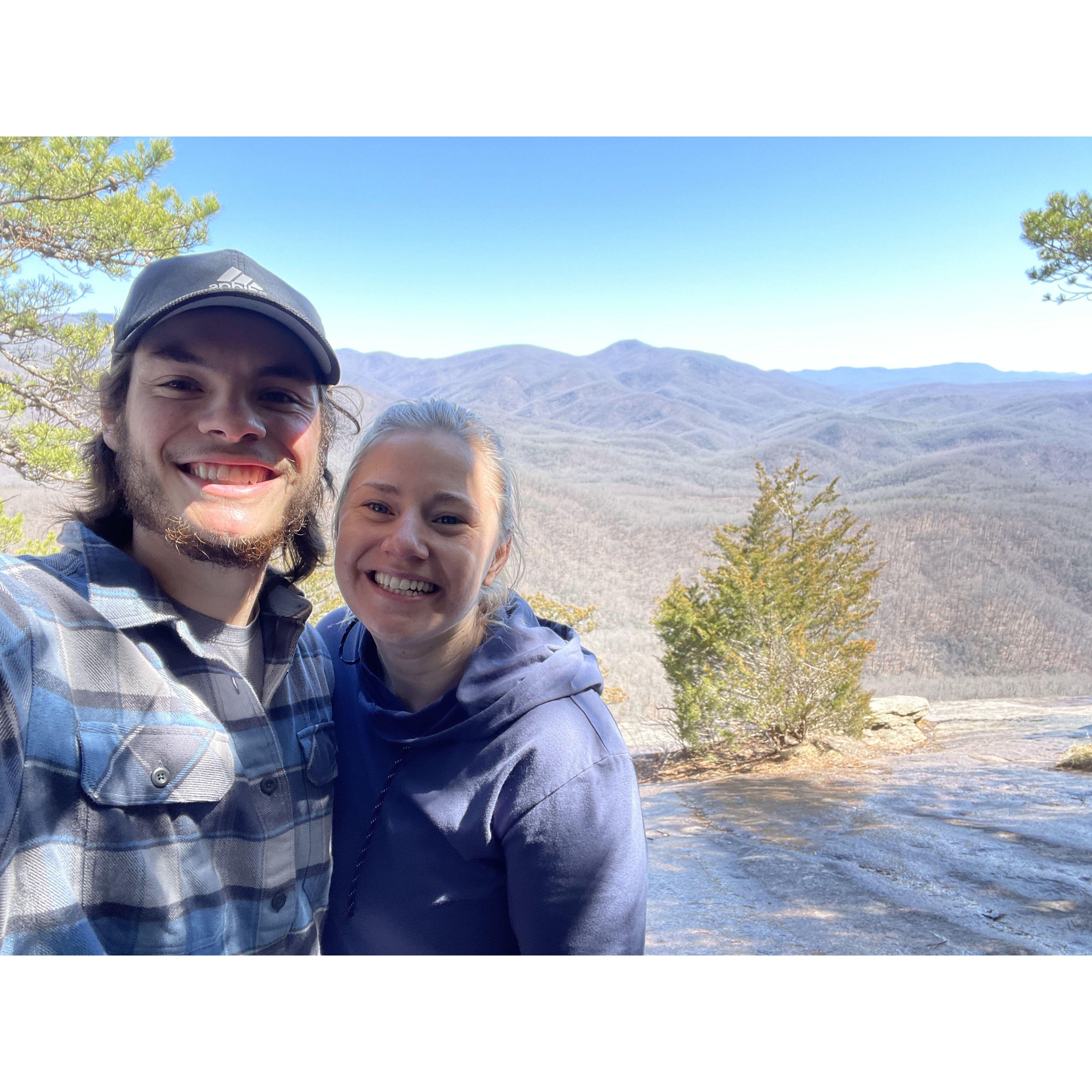 The hardest hike Jamie has ever done - in Asheville, NC - best views ever!