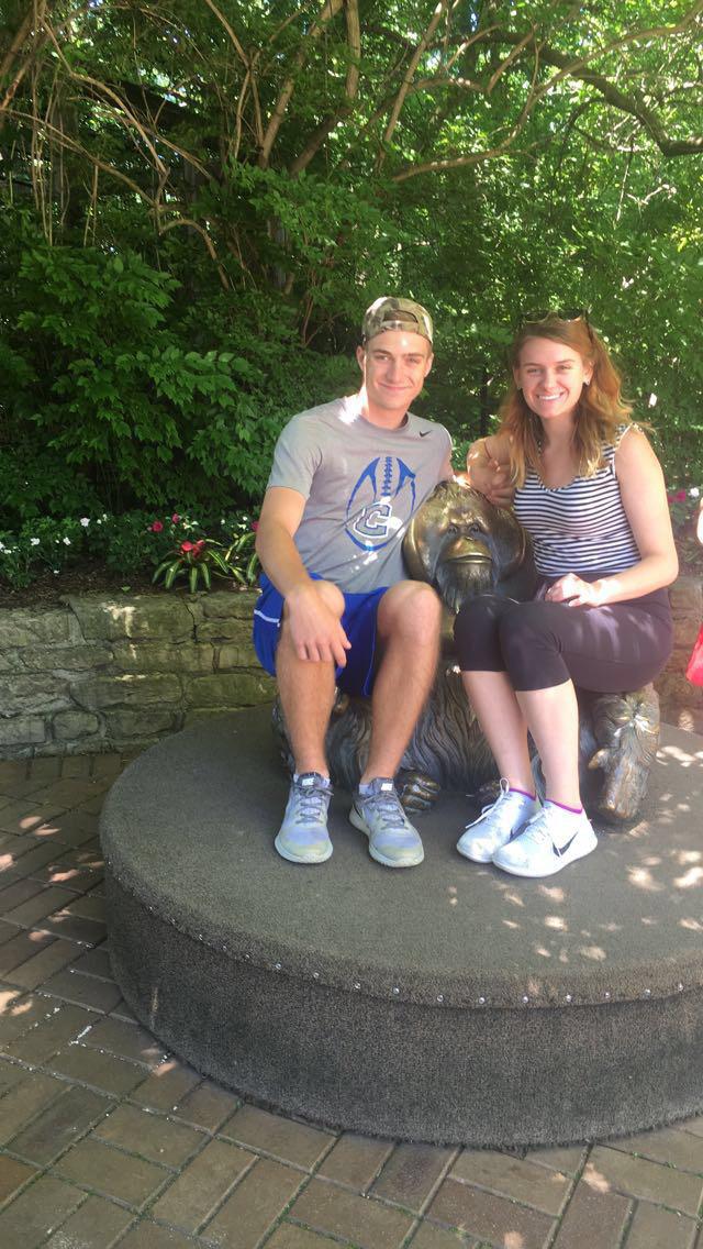 Our first date at the zoo.