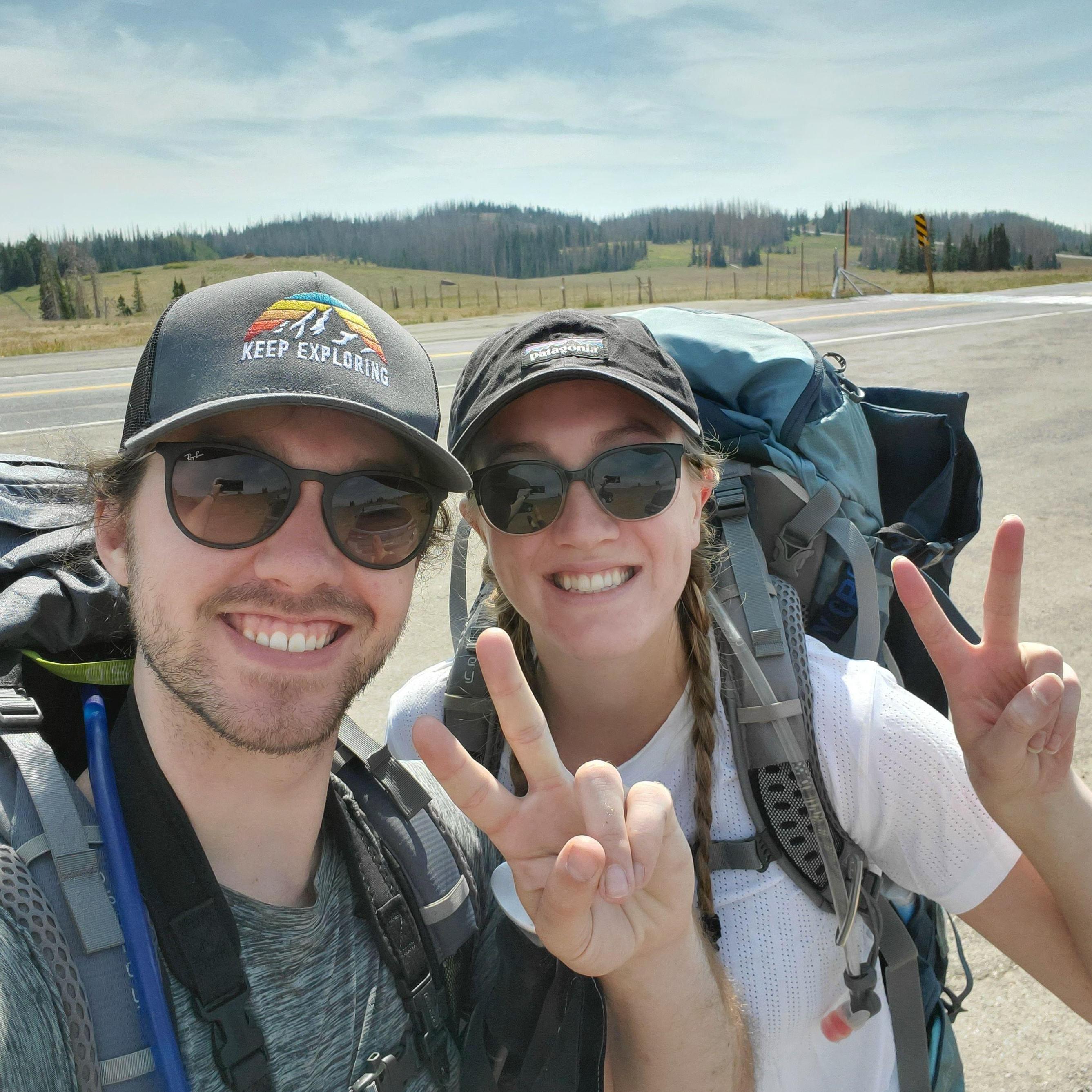 setting out on a backpacking trip