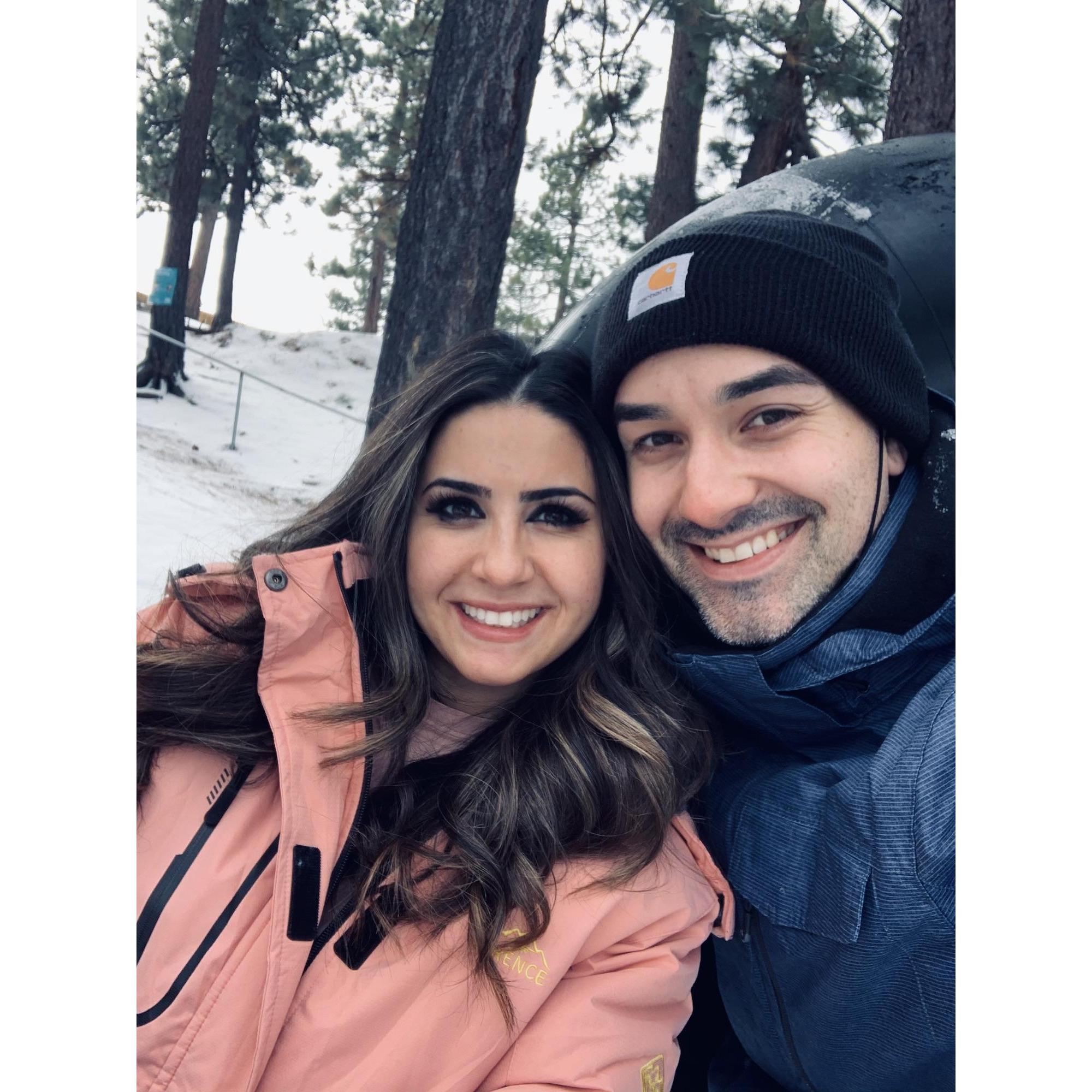 Celebrating Faina's 29th birthday in South Lake Tahoe (caught in a blizzard)- South Lake Tahoe, CA.
