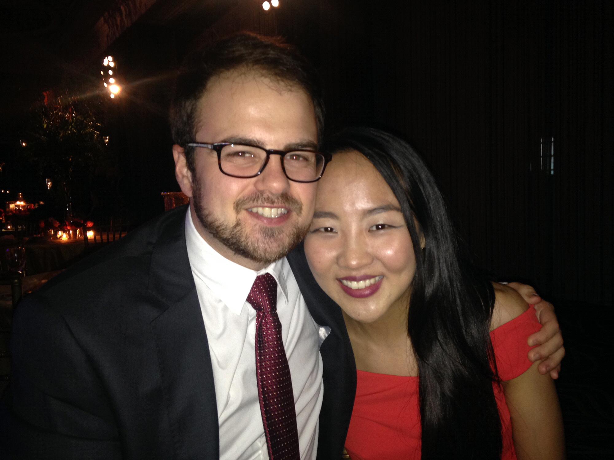 Our first fancy event together where Ayoung attended as Michael's official +1! Big relationship steps! April, 2016.