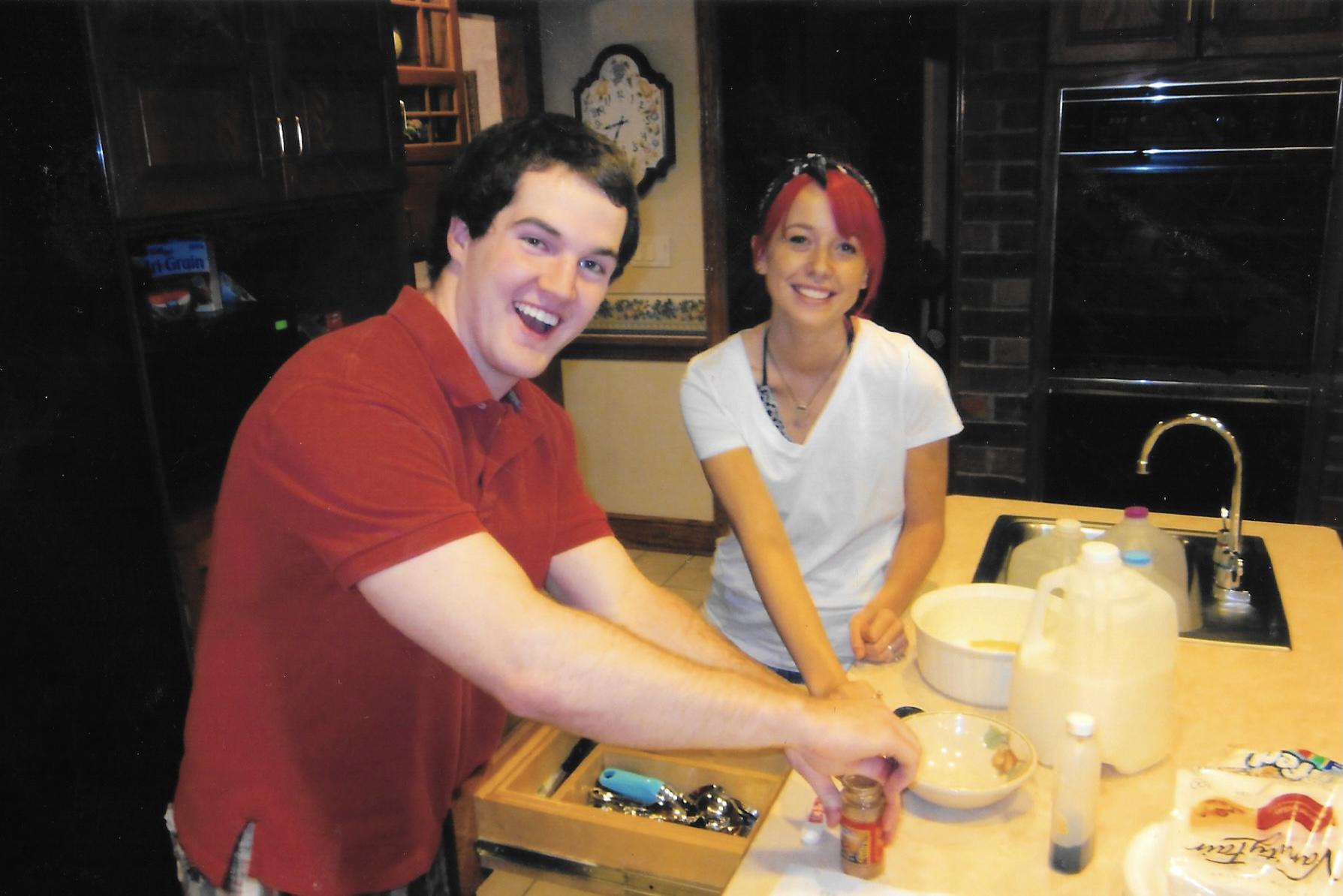 Making magic marshmallow crescent puffs, 2012.