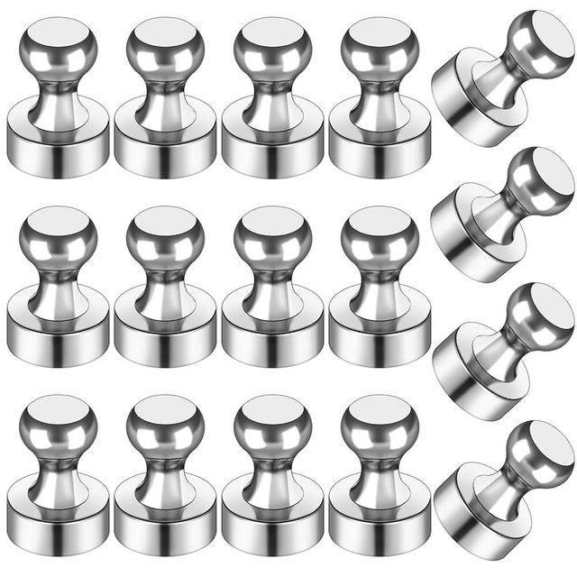 16Pcs Refrigerator Magnets for Whiteboard, Strong Fridge Magnets Adult, Small Push Pin Magnets for Whiteboard, Fridge,Office, Classroom and Magnets Fridge