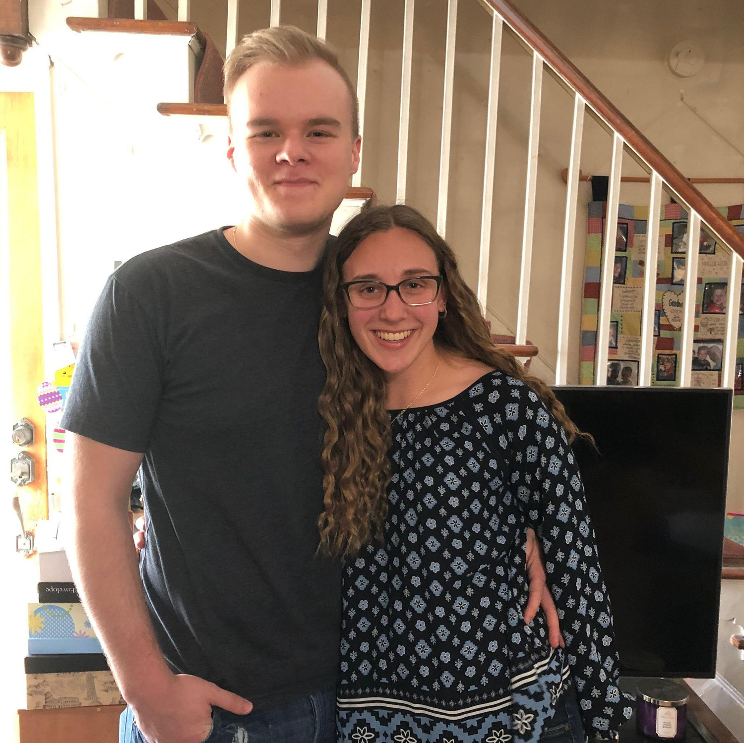Our First picture together and Ally's first trip to Batesville!
