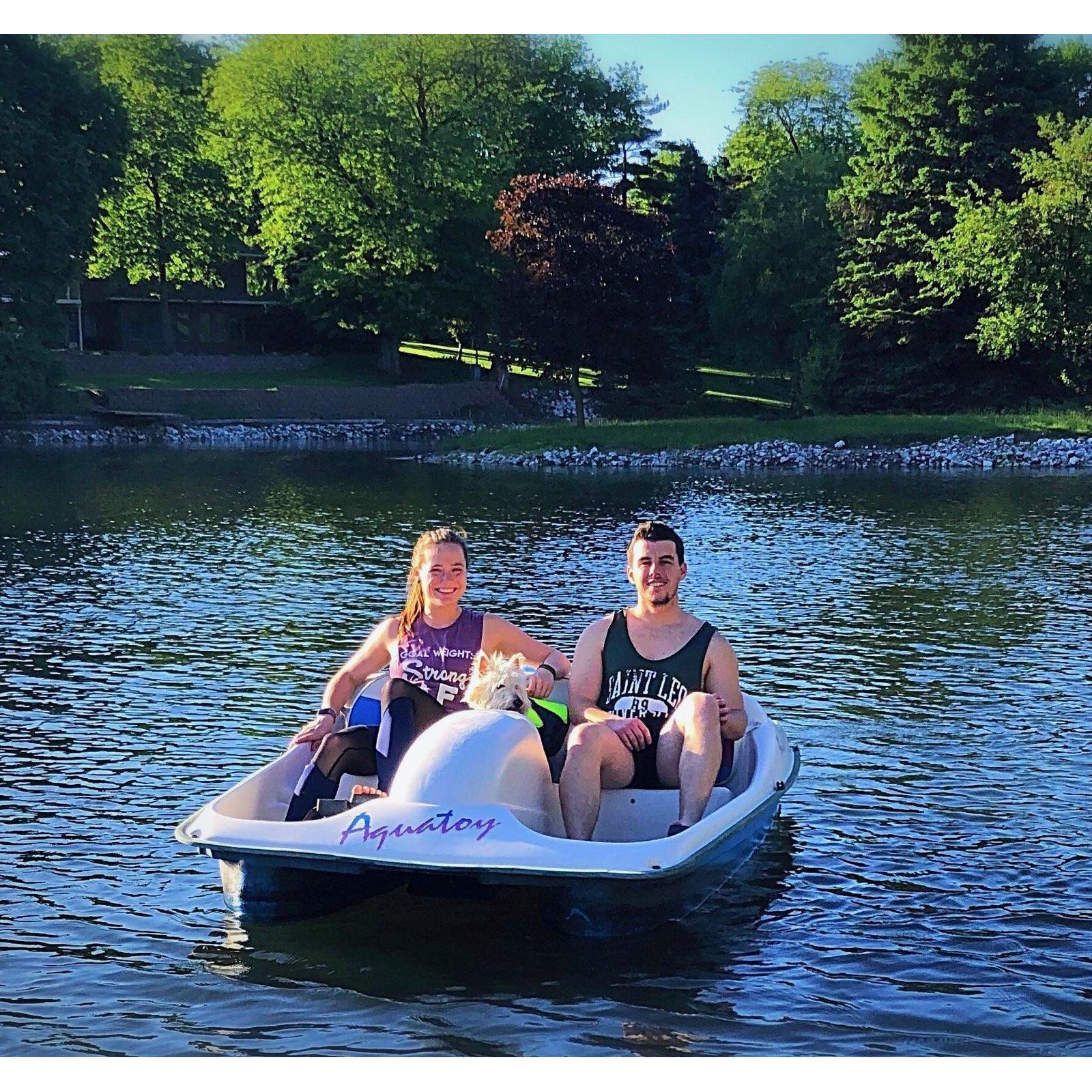 Paddle boating in Crete, NE during the infamous Covid-19 Pandemic (2020)