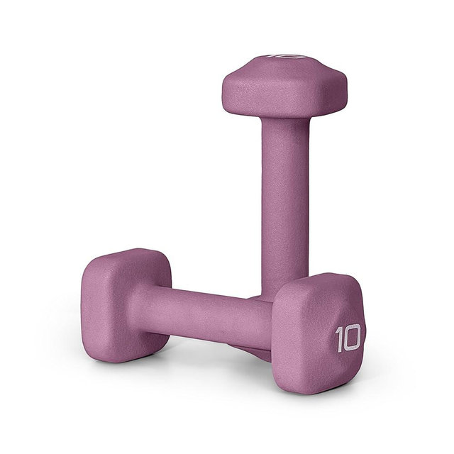 Tone Fitness Neoprene Dumbbell Weight Pairs with Anti-Roll Square Head | Multiple Options