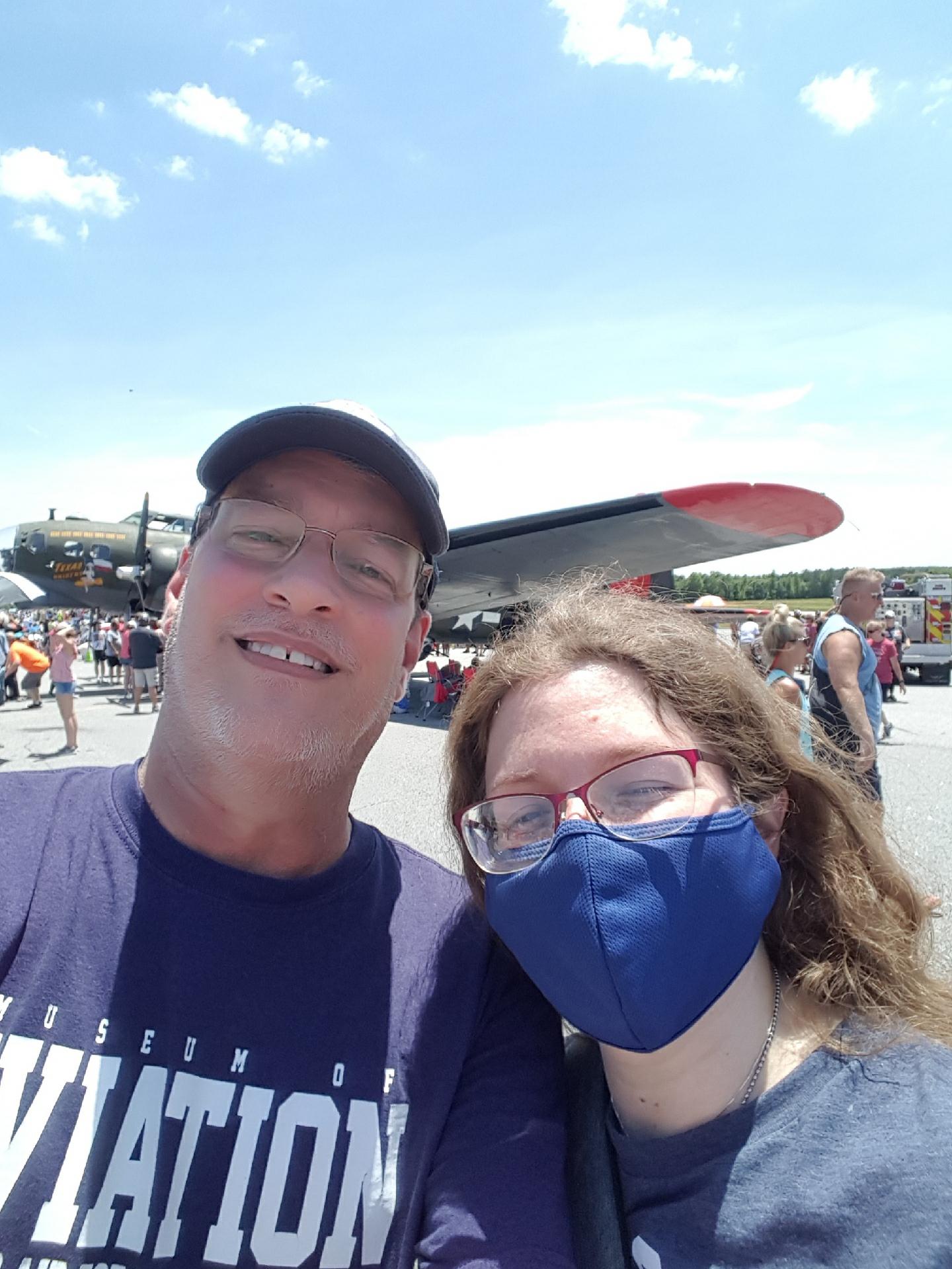 Spending time with my dad at the local air show.