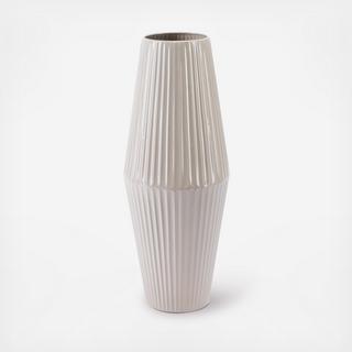 Tan Metal Vase