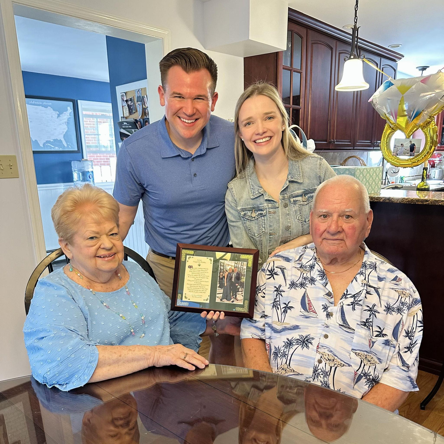 An Irish engagement blessing from Nan and Pop!