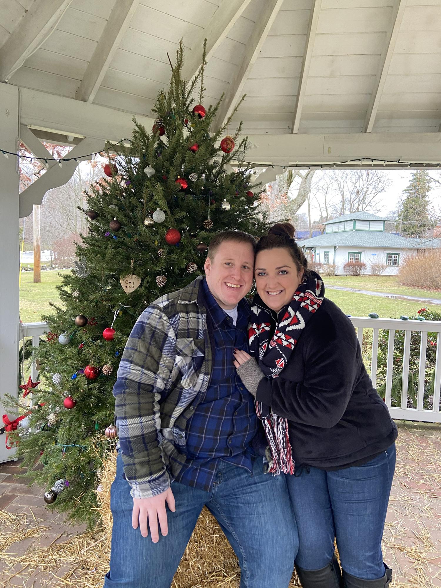 Start of our annual tradition of putting a custom ornament on the Christmas Tree at Children's Lake in Boiling Springs, PA.