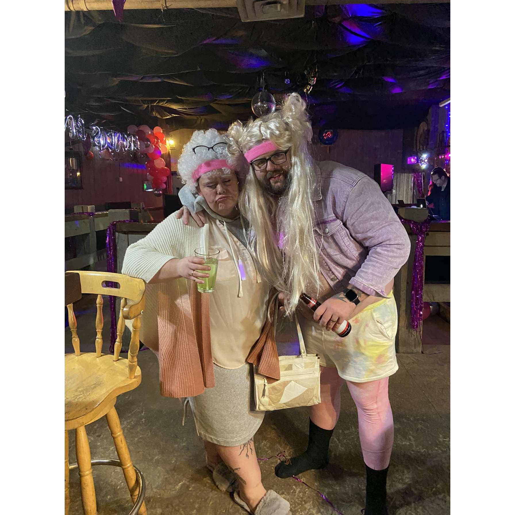 Barbie Night at the local watering hole, of course we won best costume! lol