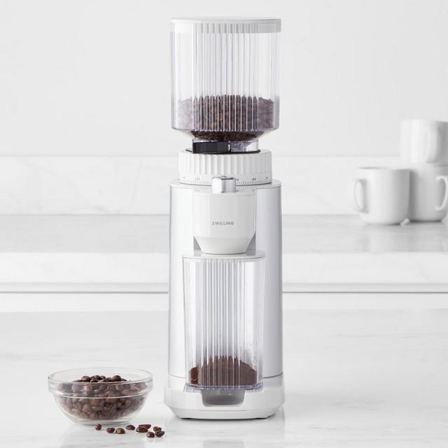 Zwilling Enfinigy Coffee Bean Grinder, Silver