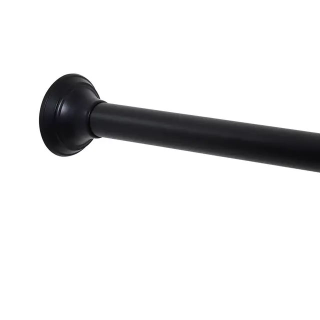 Squared Away™ NeverRust™ Aluminum Tension Shower Rod in Black