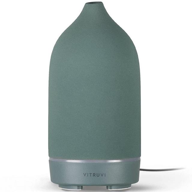 Vitruvi Stone Diffuser, Ceramic Ultrasonic Essential Oil Diffuser for Aromatherapy