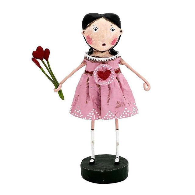 Lori Mitchell 13302 Collecting Hearts Figurine 6"