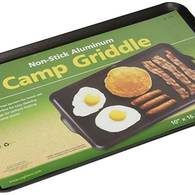 Coghlan's 7640 Non-Stick Two Burner Griddle, 16-1/2 Inches x 10 Inches