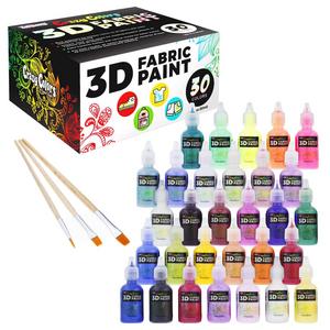 3D fabric paint (set of 30) - Teen Psych