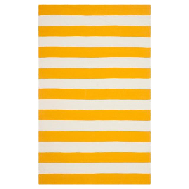 5'x8' Mati Flatweave Area Rug Yellow/Ivory - Safavieh
