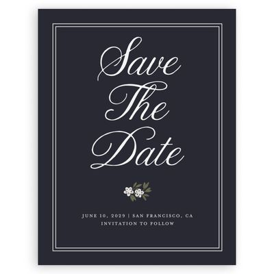 Multi-Colored Wedding Digital Save the Date - Cassie Portrait