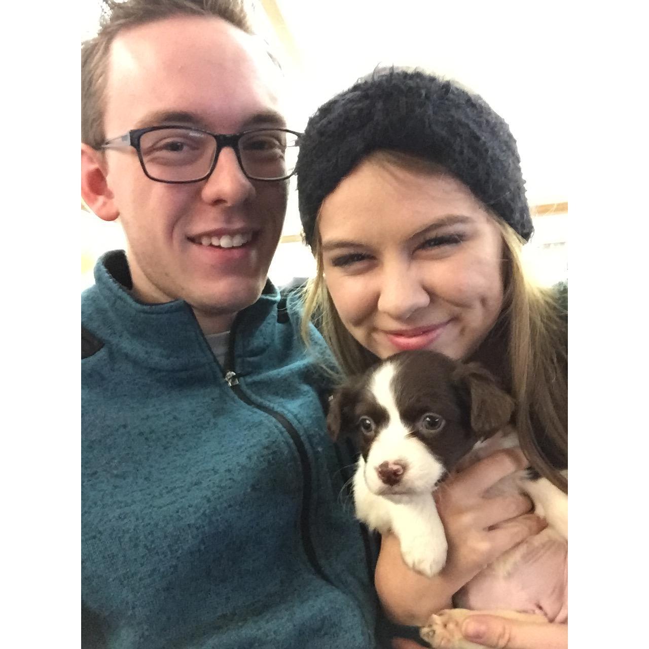 02 . 14 .18
For our first Valentine's Day, Zach rented a puppy for an hour for me to play with. it was a perfect day!