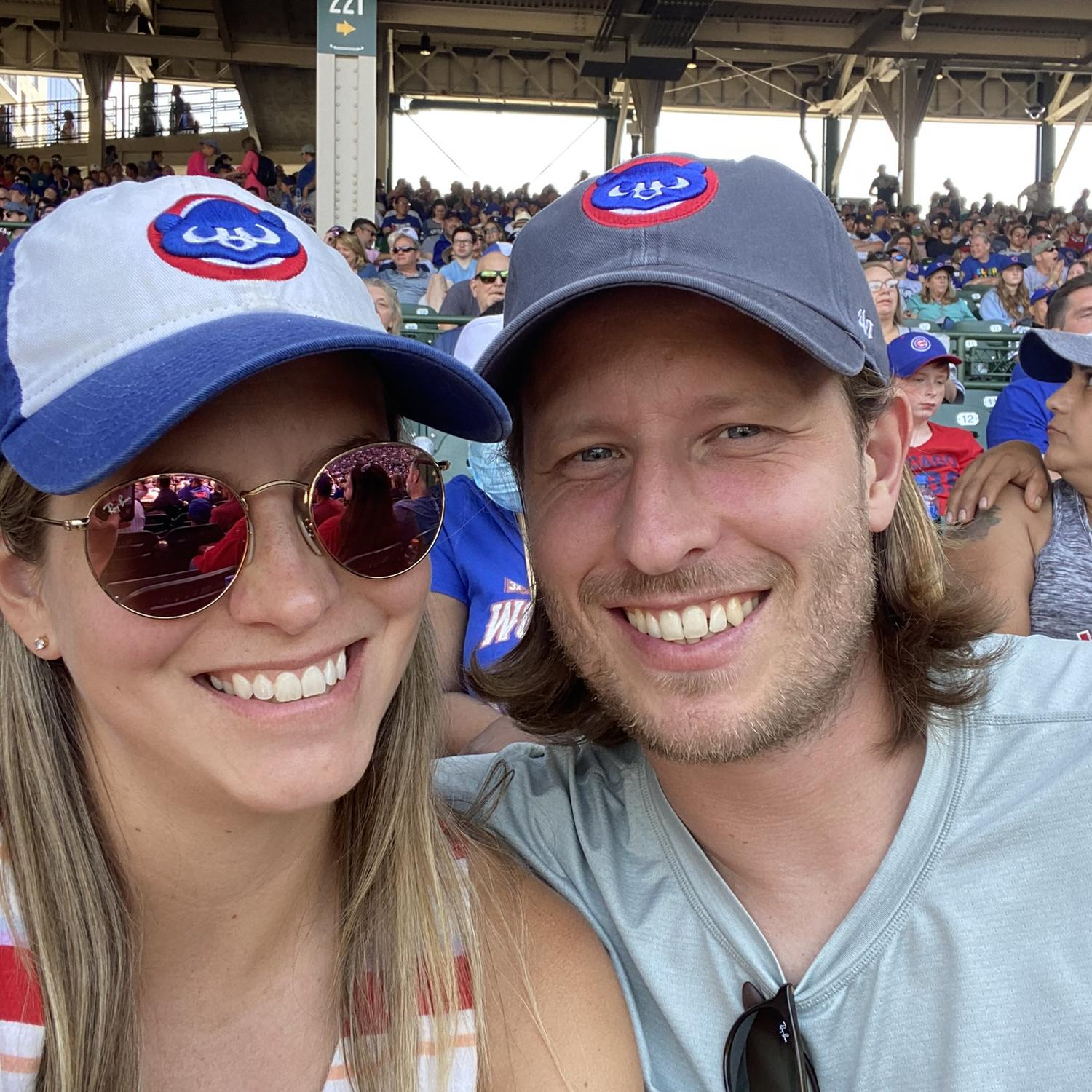 Erik's first Cubs game!