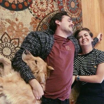 Our first New Year's together (featuring Luke)