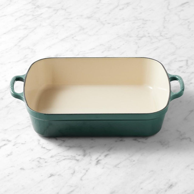 Le Creuset Signature Enameled Cast Iron Rectangular Roasting Pan, 5 1/4-Qt., Artichaut