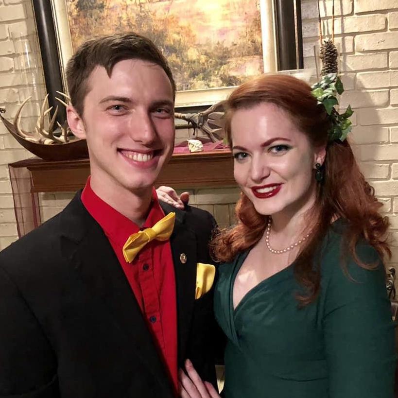 Halloween 2018. We went as 1950s Robin and Poison Ivy.