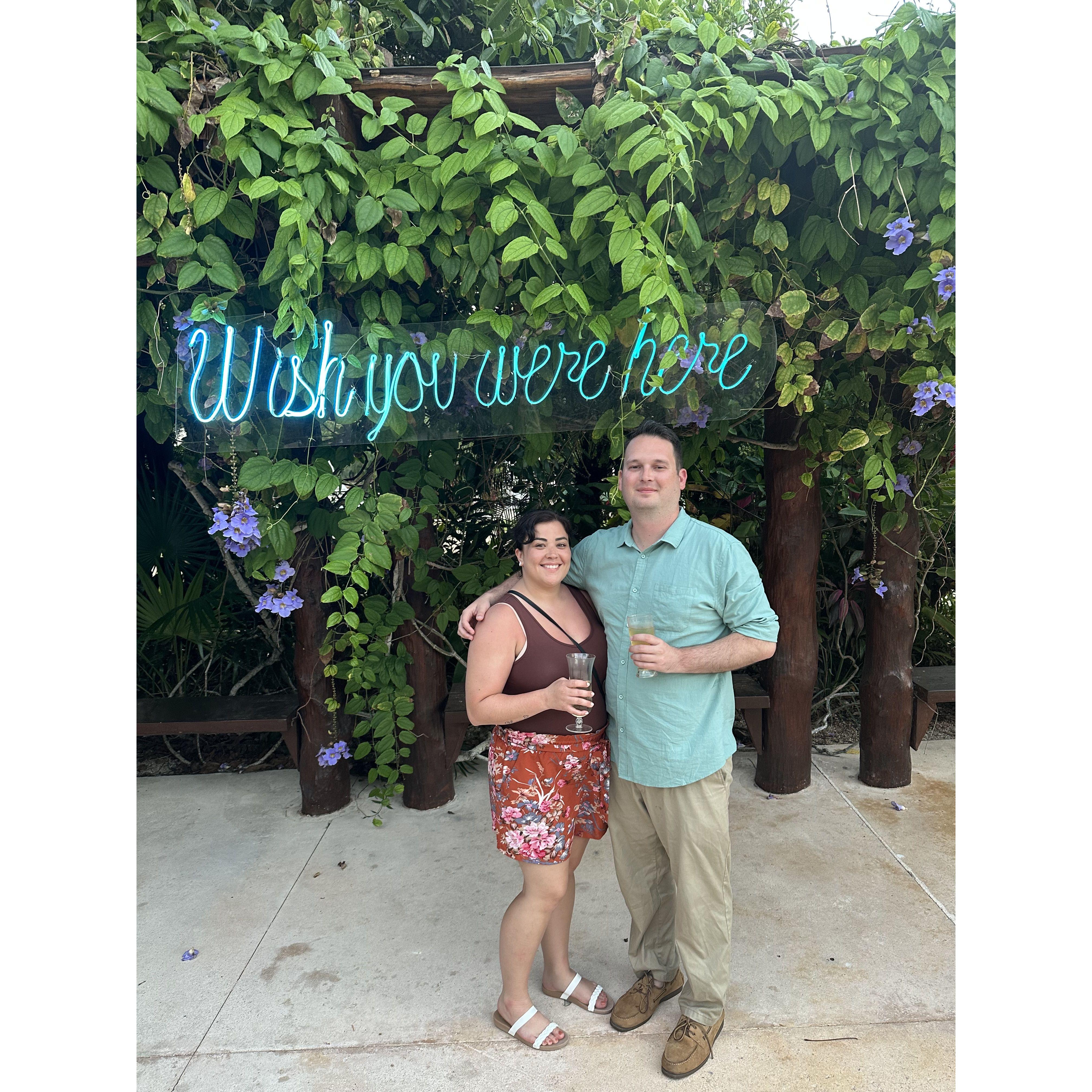 Our first trip out of the country (Cancun)