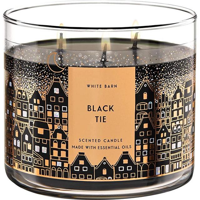 White Barn Bath & Body Works 3-Wick Scented Candle in Black Tie (2019)